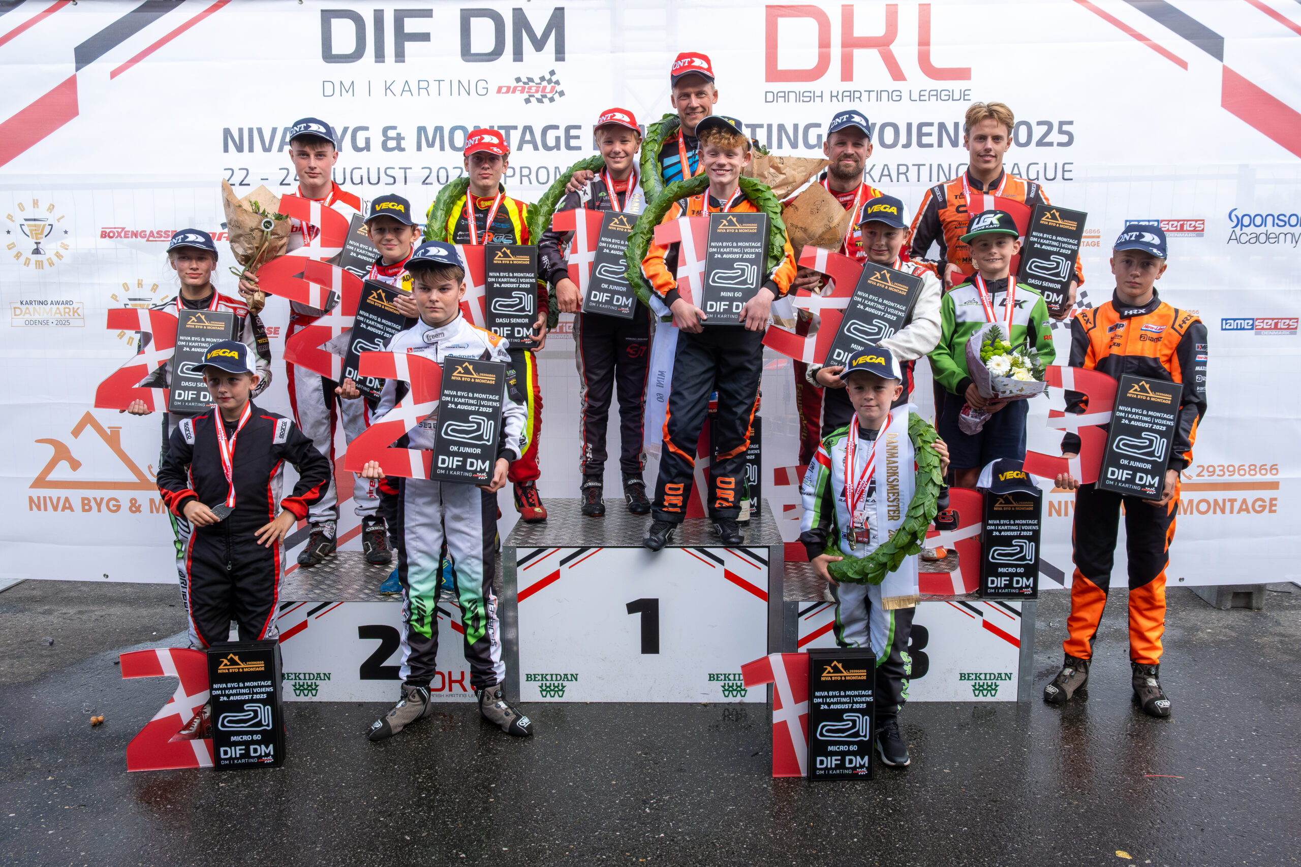 DM i Karting: Rasmus Haugaard genvinder DIF DM-titlen efter fantastisk løb i Vojens